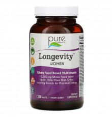 Pure Essence Longevity анти-возрастные мультивитамины для женщин 120 таблеток