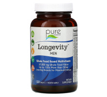 Pure Essence Longevity Антивозрастной мультивитамин мужская формула 120 таблеток