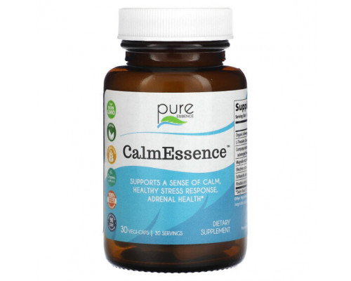 Улучшение памяти и работы мозга Pure Essence, CalmEssence, 30 растительных капсул Улучшение памяти и работы мозга Pure Essence, CalmEssence, 30 растительных капсул