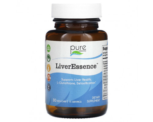 Для пищеварительной системы Pure Essence, LiverEssence`` 30 растительных капсул Для пищеварительной системы Pure Essence, LiverEssence`` 30 растительных капсул