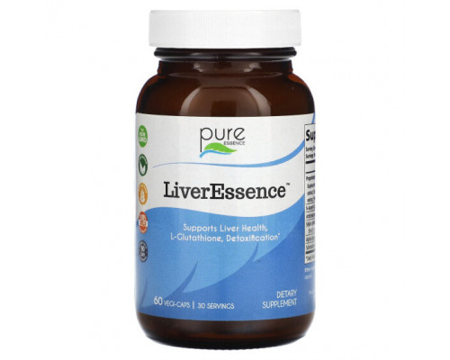 Для пищеварительной системы Pure Essence, LiverEssence, 60 растительных капсул Для пищеварительной системы Pure Essence, LiverEssence, 60 растительных капсул