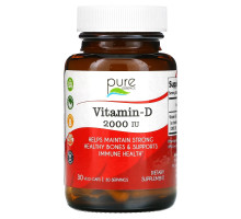 Pure Essence Vitamin-D 2000 IU 30 Veggie Caps