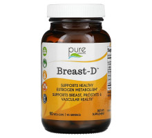 Pure Essence, Breast-D, Supports Breast, Prostate & Vascular Health, 90 Vegetarian Capsules