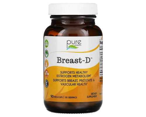 Pure Essence, Breast-D, Supports Breast, Prostate & Vascular Health, 90 Vegetarian Capsules Pure Essence, Breast-D, Supports Breast, Prostate & Vascular Health, 90 Vegetarian Capsules