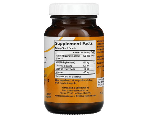 Pure Essence, Breast-D, Supports Breast, Prostate & Vascular Health, 90 Vegetarian Capsules Pure Essence, Breast-D, Supports Breast, Prostate & Vascular Health, 90 Vegetarian Capsules