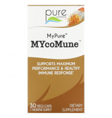 БАДы для укрепления иммунитета Pure Essence, MyPure, MYcoMUNE, 30 растительных капсул