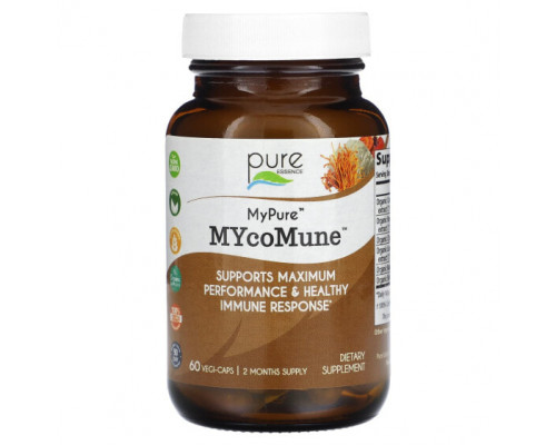 БАДы для укрепления иммунитета Pure Essence, MyPure, MYcoMUNE, 60 растительных капсул БАДы для укрепления иммунитета Pure Essence, MyPure, MYcoMUNE, 60 растительных капсул