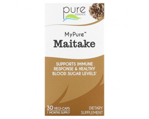 Грибы Pure Essence, MyPure, майтаке, 30 растительных капсул Грибы Pure Essence, MyPure, майтаке, 30 растительных капсул