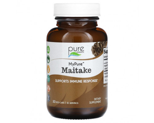 Грибы Pure Essence, MyPure, майтаке, 30 растительных капсул Грибы Pure Essence, MyPure, майтаке, 30 растительных капсул