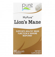 Pure Essence, My Pure, Львиная грива, 60 растительных капсул