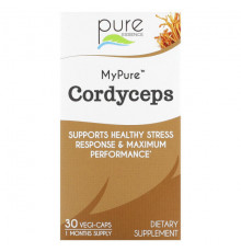 Грибы Pure Essence, MyPure, кордицепс, 30 растительных капсул
