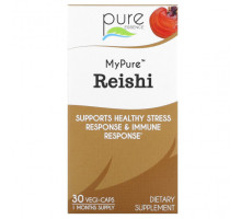 Грибы Pure Essence, My Pure, рейши, 30 растительных капсул