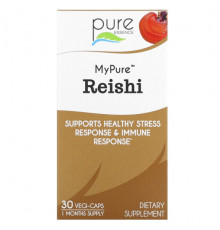 Грибы Pure Essence, My Pure, рейши, 30 растительных капсул