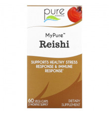 Грибы Pure Essence, My Pure, рейши, 60 растительных капсул