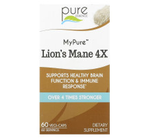 Pure Essence, MyPure, Lion's Mane 4X, 60 Vegi-Caps