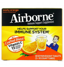 AirBorne Effervescent Tablets Zesty Orange 30 Tablets