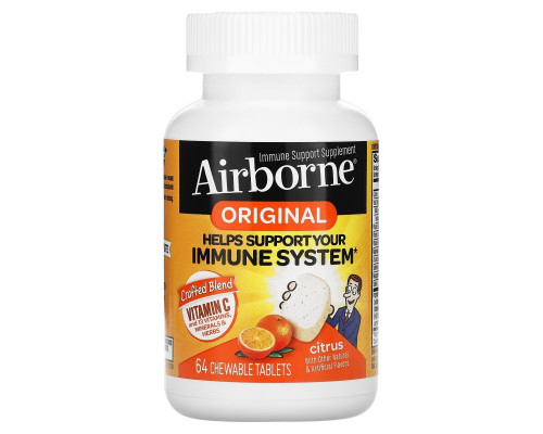 AirBorne Chewable Tablets Citrus 64 Chewable Tablets AirBorne Chewable Tablets Citrus 64 Chewable Tablets