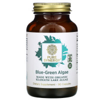 Pure Synergy Натуральные сине-зеленые водоросли 90 капсул на растительной основе