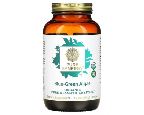 Водоросли Pure Synergy, Organic Pure Klamath Crystals, сине-зеленые водоросли, 90 г (3,2 унции) Водоросли Pure Synergy, Organic Pure Klamath Crystals, сине-зеленые водоросли, 90 г (3,2 унции)