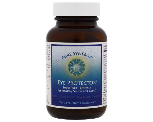 Pure Synergy, средство для глаз Eye Protector, 60 капсул в растительной оболочке Pure Synergy, средство для глаз Eye Protector, 60 капсул в растительной оболочке