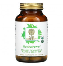 Зеленый кофе и гуарана Pure Synergy, Matcha Power, 90 капсул