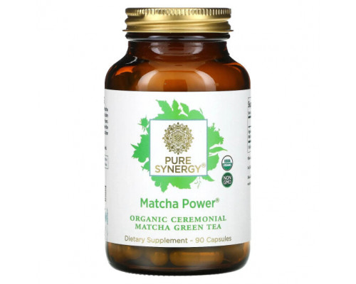 Зеленый кофе и гуарана Pure Synergy, Matcha Power, 90 капсул Зеленый кофе и гуарана Pure Synergy, Matcha Power, 90 капсул