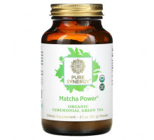Зеленый кофе и гуарана Pure Synergy, Matcha Power, матча в порошке, 60 г (2,1 унции)