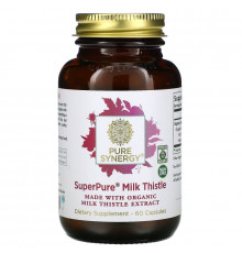 Pure Synergy, Organic Super Pure Milk Thistle Organic Extract , 60 Organic Vegetarian Caps