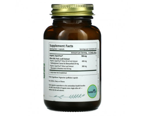 Зелень и зеленые овощи Pure Synergy, SuperPure Olive, 60 капсул Зелень и зеленые овощи Pure Synergy, SuperPure Olive, 60 капсул