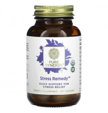 Растительные экстракты и настойки Pure Synergy, Средство от стресса, 60 капсул