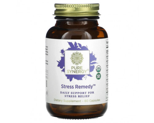 Растительные экстракты и настойки Pure Synergy, Средство от стресса, 60 капсул Растительные экстракты и настойки Pure Synergy, Средство от стресса, 60 капсул