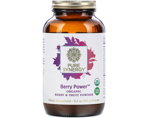 Pure Synergy, Berry Power, Organic Berry & Fruit Powder, 5.3 oz (150 g) Pure Synergy, Berry Power, Organic Berry & Fruit Powder, 5.3 oz (150 g)
