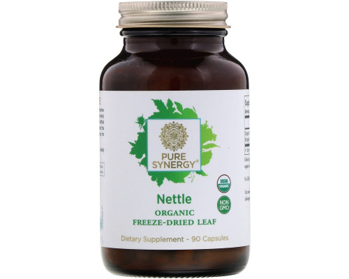 Pure Synergy, Nettle, Organic Freeze-Dried Leaf, 90 Capsules Pure Synergy, Nettle, Organic Freeze-Dried Leaf, 90 Capsules
