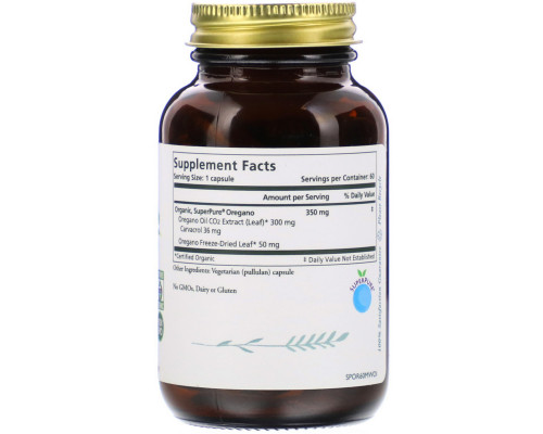 Pure Synergy, SuperPure Oregano, 60 Capsules Pure Synergy, SuperPure Oregano, 60 Capsules