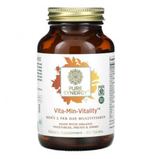 Мужское здоровье Pure Synergy, Vita-Min-Vitality для мужчин, 60 таблеток