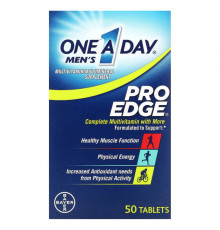 Мужское здоровье One-A-Day, Men's Pro Edge, полноценный мультивитаминный комплекс, 50 таблеток