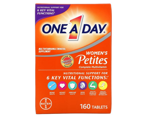 One-A-Day, Women's Petites Complete Multivitamin, 160 Tablets One-A-Day, Women's Petites Complete Multivitamin, 160 Tablets