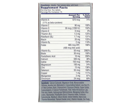One-A-Day, Proactive 65+, Multivitamin/Multimineral Supplement, For Men & Women, 150 Tablets One-A-Day, Proactive 65+, Multivitamin/Multimineral Supplement, For Men & Women, 150 Tablets