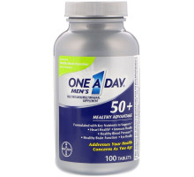 One-A-Day, Для мужчин 50+, польза для здоровья, мультивитаминная/мультиминеральная добавка, 100 таблеток