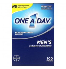 Мужское здоровье One-A-Day, Полный мультивитамин для мужчин, 100 таблеток