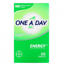 One-A-Day, Energy, Multivitamin/ Multimineral Supplement, 50 Tablets