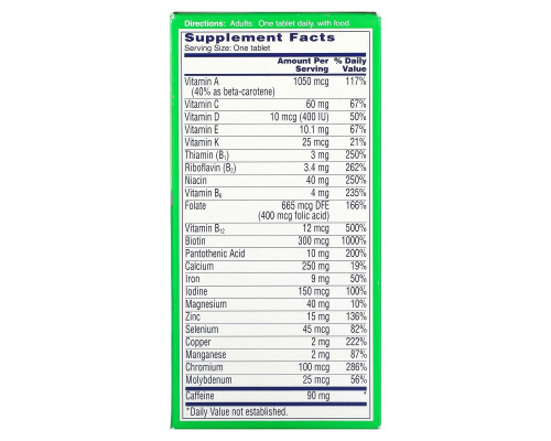 One-A-Day, Energy, Multivitamin/ Multimineral Supplement, 50 Tablets One-A-Day, Energy, Multivitamin/ Multimineral Supplement, 50 Tablets