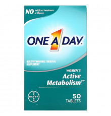 One-A-Day, Women's Active Metabolism, Multivitamin/ Multimineral Supplement, 50 Tablets