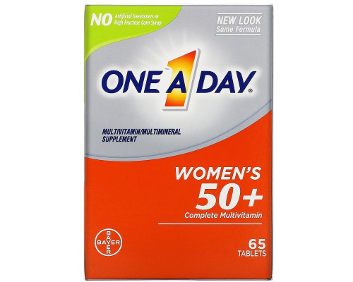 One-A-Day, Women’s 50+ Complete Multivitamin, 65 Tablets One-A-Day, Women’s 50+ Complete Multivitamin, 65 Tablets