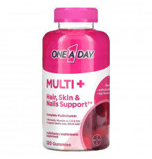 One-A-Day, Multi + Hair, Skin & Nails Support, 120 Gummies