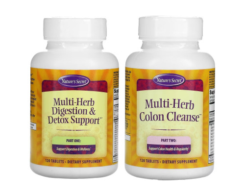 Nature's Secret, Ultimate Cleanse, 2 Part Total-Body Program, 2 Bottles, 120 Tablets Each Nature's Secret, Ultimate Cleanse, 2 Part Total-Body Program, 2 Bottles, 120 Tablets Each
