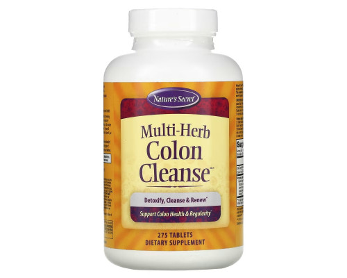 Nature's Secret Multi-Fiber Colon Cleanse (Многоволоконный препарат для очищения толстой кишки) 275 таблеток