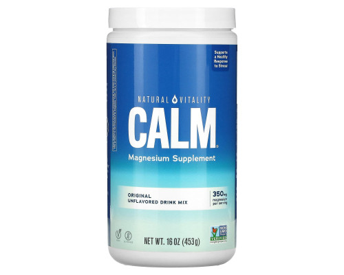Natural Vitality Natural Calm Напиток анти-стресс Натуральный (Без вкуса) 16 oz (453 г) Natural Vitality Natural Calm Напиток анти-стресс Натуральный (Без вкуса) 16 oz (453 г)