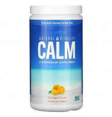Natural Vitality Natural Calm антистрессовый напиток со вкусом натурального апельсина 16 унций (453 г)