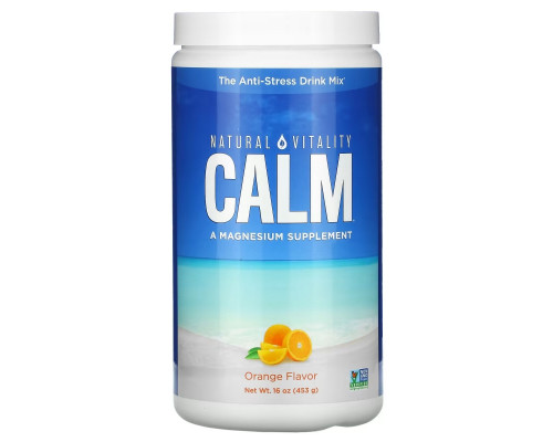 Natural Vitality Natural Calm антистрессовый напиток со вкусом натурального апельсина 16 унций (453 г) Natural Vitality Natural Calm антистрессовый напиток со вкусом натурального апельсина 16 унций (453 г)